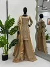 Rtc 5759 Fandy Satin With Thread And Seuqnce Work Top Plazo With Dupatta Wholesale Market In Surat With Price


